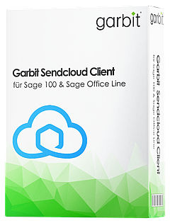 Garbit sendcloud.de Client für Sage 100 - 3D-Produktbox