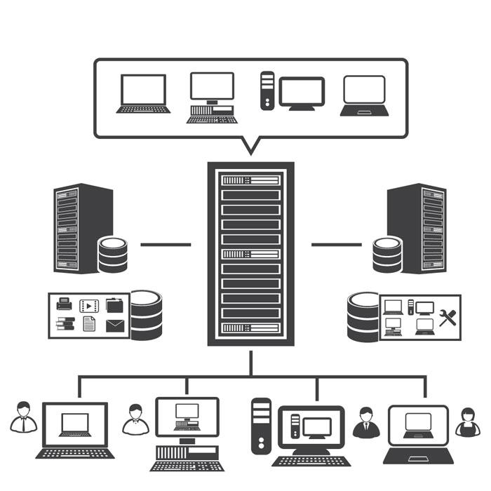 schematische Darstellung einer Virtualisierung